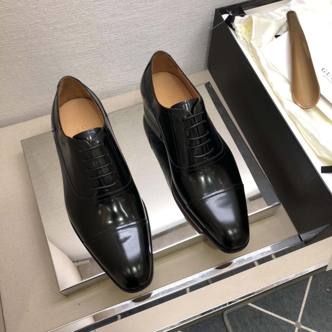 Zapatos Oxford de cuero de alta calidad para hombre, estilo clásico y elegante