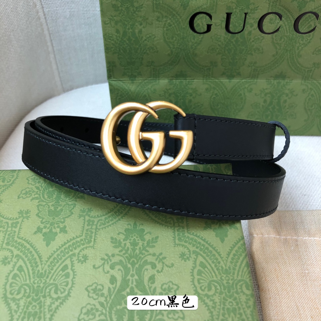 Gucci古奇原版品质头层小牛皮进口头原版底20mm搭配经典cc古金扣简单大方时尚标杆