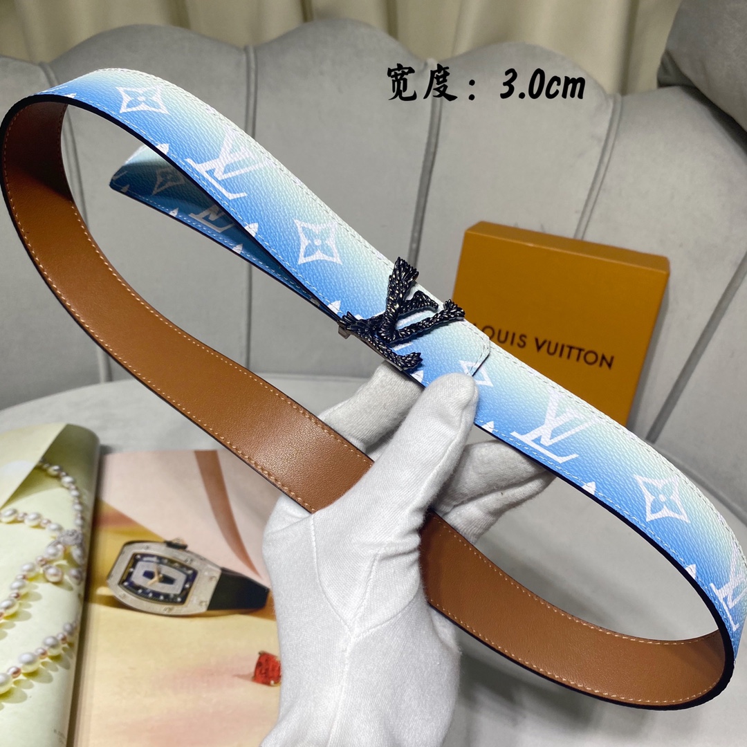 Online From China
 Louis Vuitton Belts Women Calfskin Cowhide Summer Collection