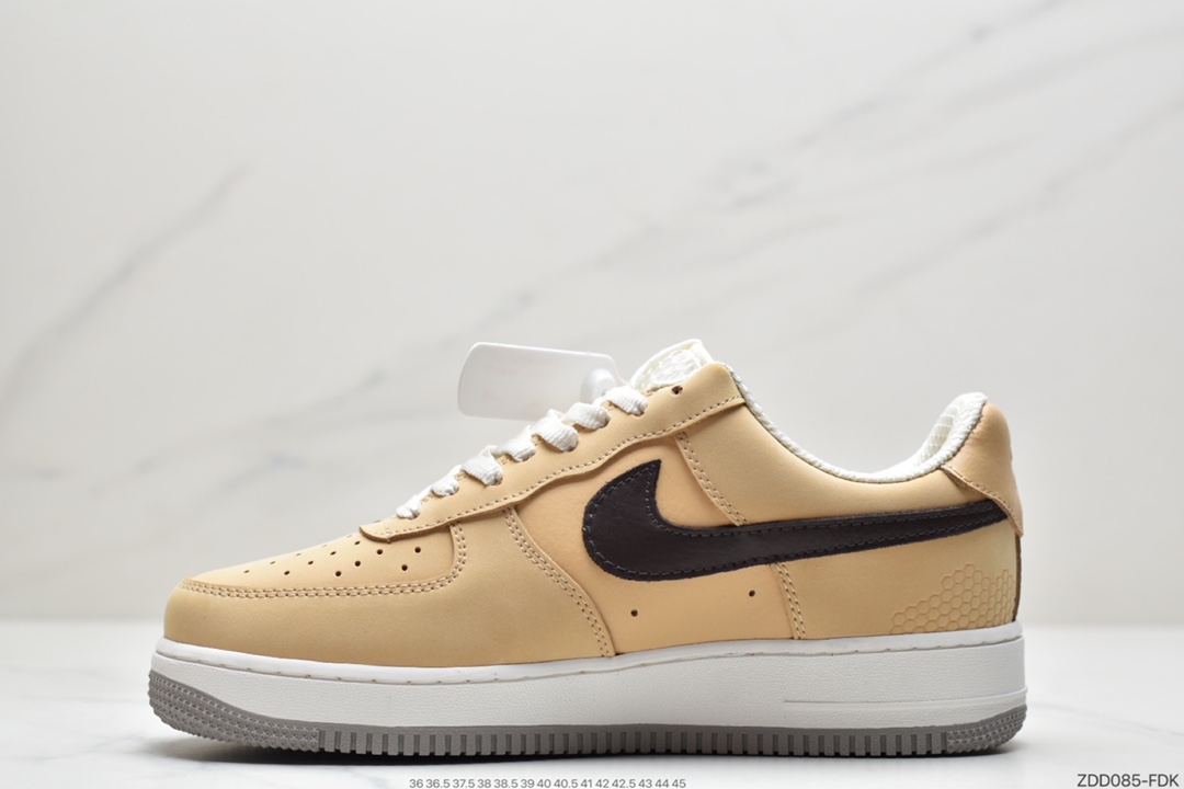 230  耐克Nike Air Force 1 Low”Manchester Bee”空军一号低帮经典百搭休闲运动板鞋“奶茶黄曼彻斯特蜜蜂”DC1939-200