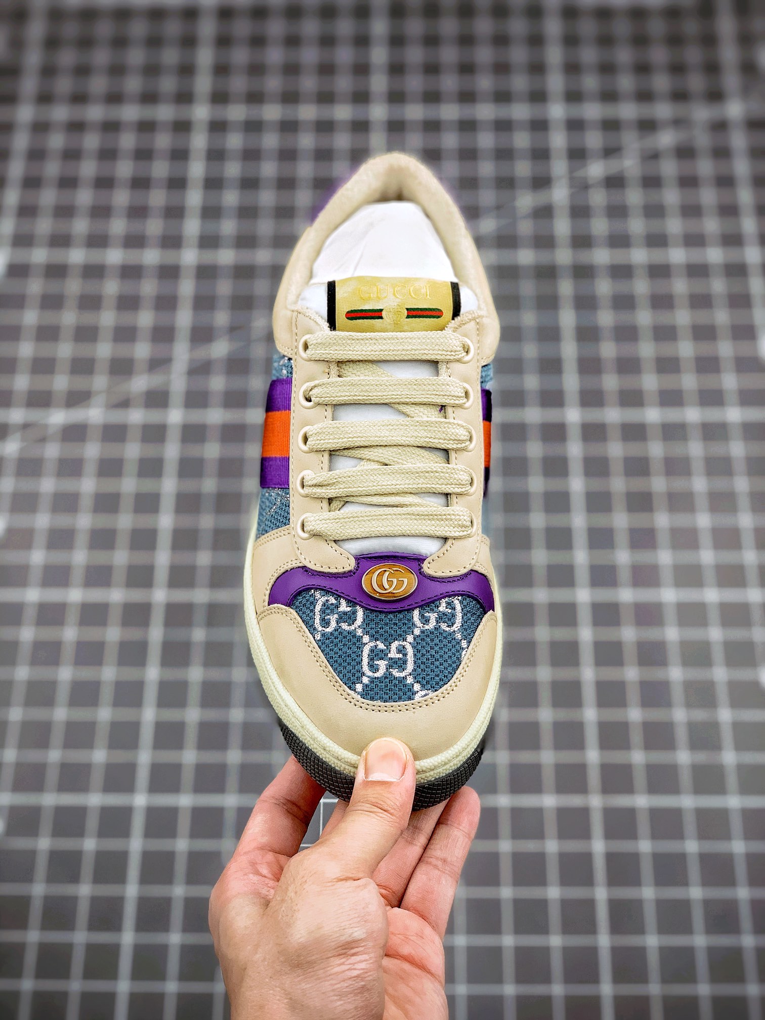 550 Gucci Distressed Screener sneaker古驰小脏鞋系列