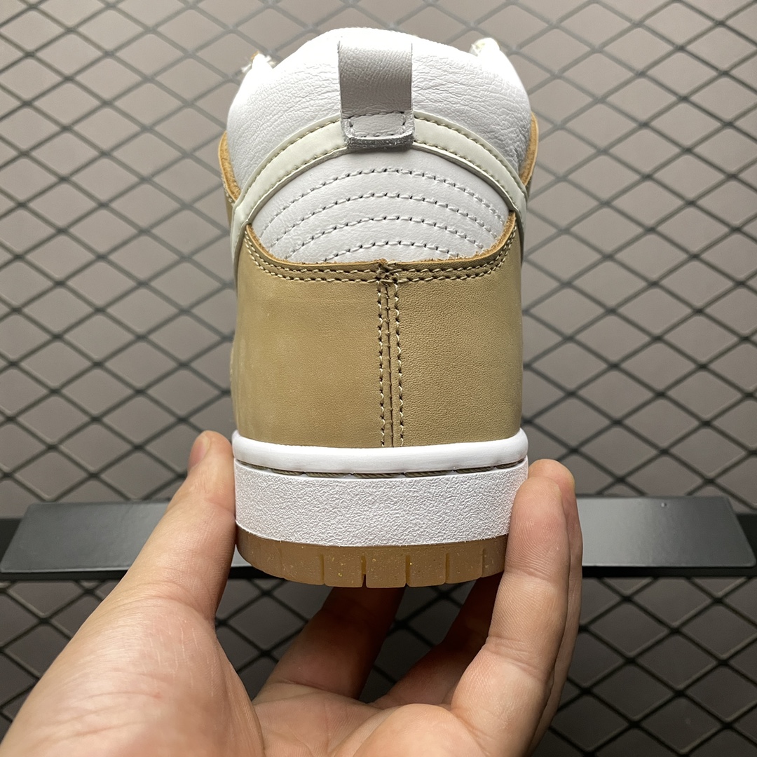 360 Premier x Nike SB Dunk High 联名款高运动休闲板鞋 金币 白香槟 881758-217