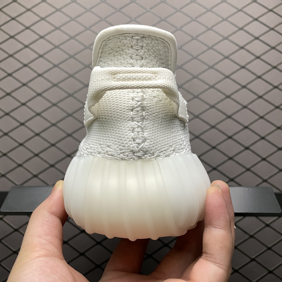 450 纯原版本 AD 阿迪 Yeezy Boost 350V2 ” Triple White ” 侃爷椰子 全白 白冰淇淋 CP9366