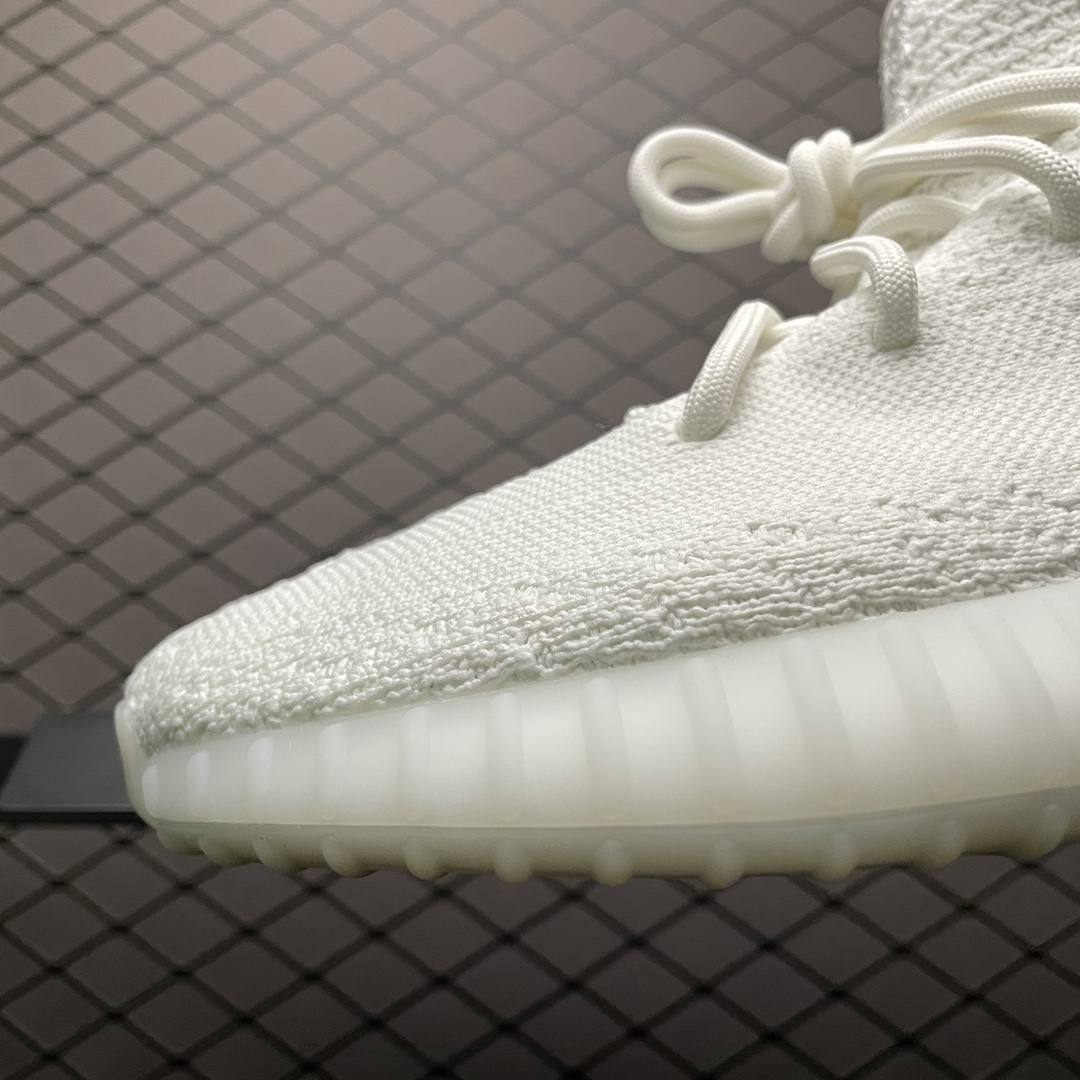 450 纯原版本 AD 阿迪 Yeezy Boost 350V2 ” Triple White ” 侃爷椰子 全白 白冰淇淋 CP9366