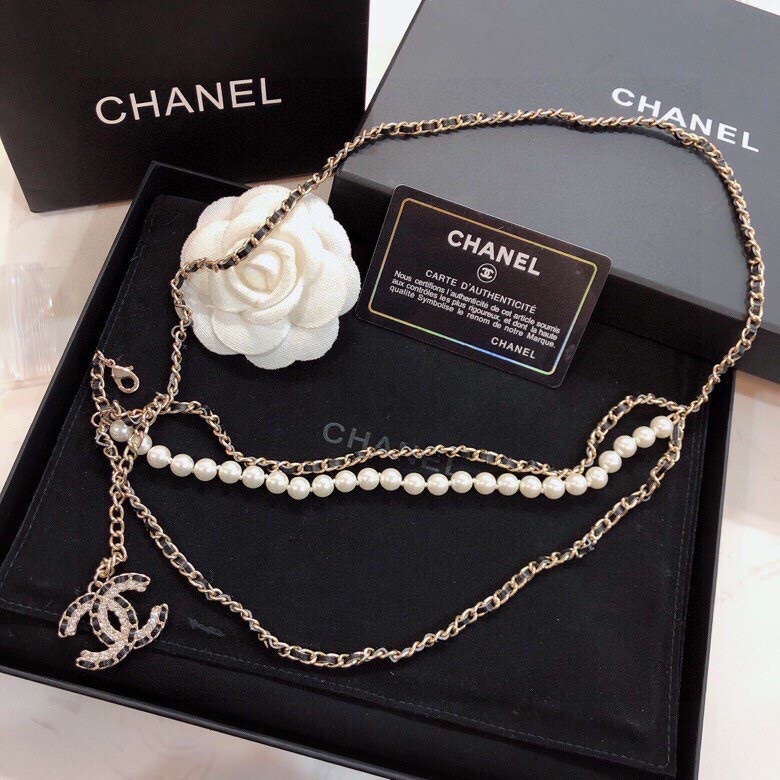 Chanel Chanel 香奈儿 黑皮腰链