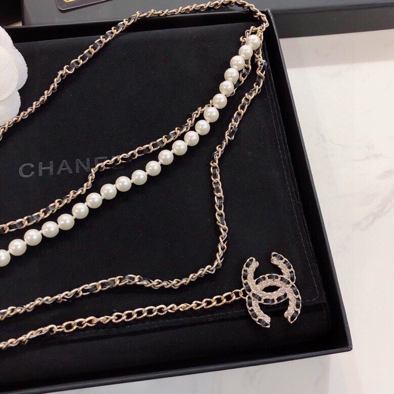 Chanel Chanel 香奈儿 黑皮腰链