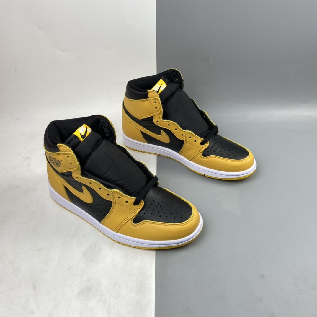P300 Air Jordan 1 High OG“Pollen”AJ1 乔1全新黑黄 555088-701