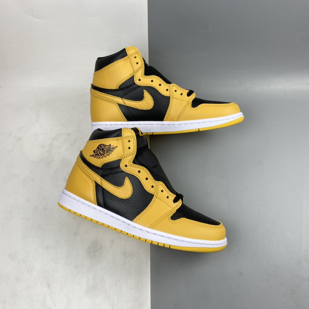 P300 Air Jordan 1 High OG“Pollen”AJ1 乔1全新黑黄 555088-701