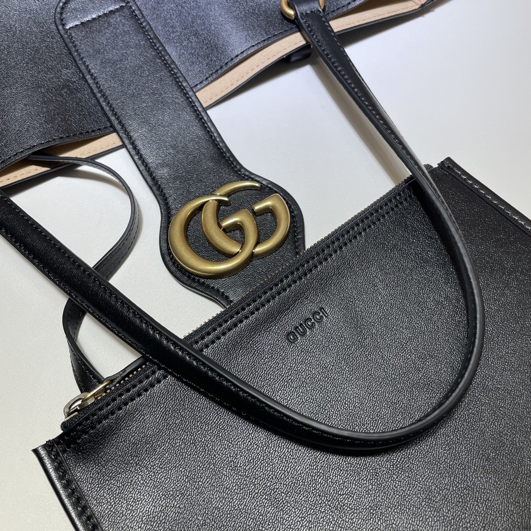 GUCCI古驰 21春夏女士双G中号托特包649577