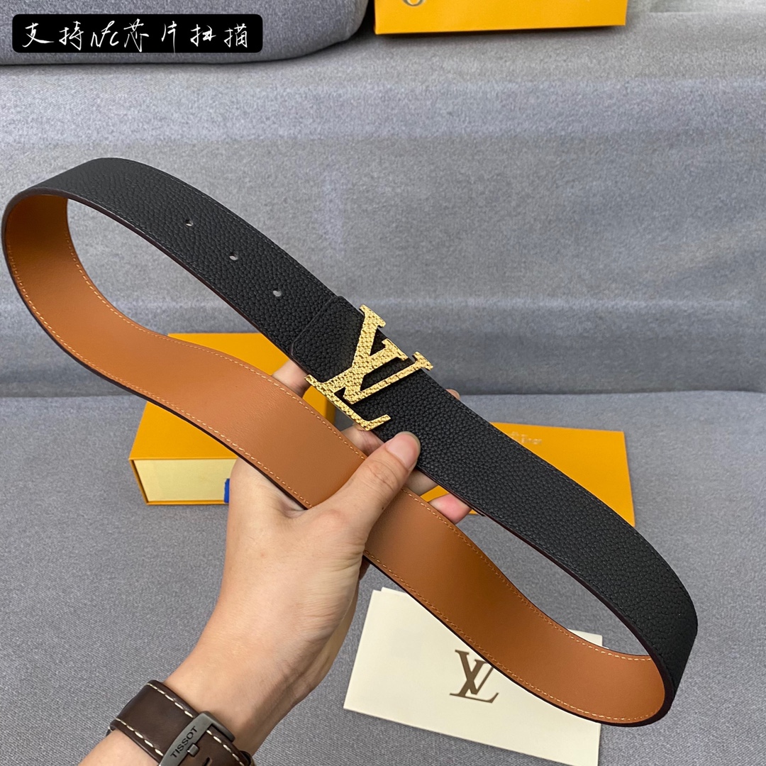 Louis Vuitton Belts Calfskin Cowhide