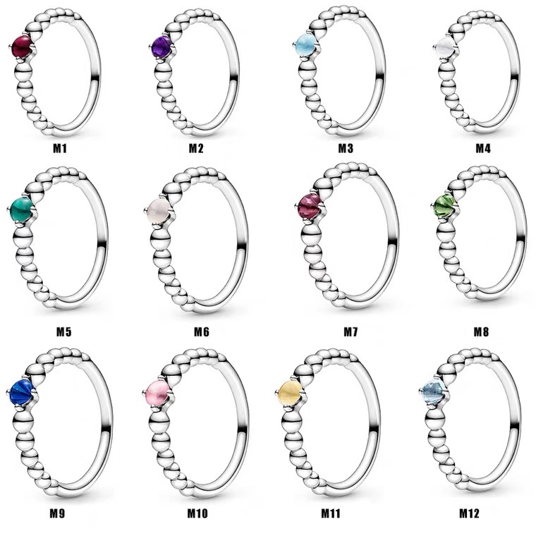 NO:574275,Pandora's new twelve constellation birthstone ring code number: 50.52.54.56.58, Pandora ring, ring19860909潘多拉 新款十二星座生辰石戒指 码数: 50.52.54.56.58,潘多拉戒指,ring,Jewelry
