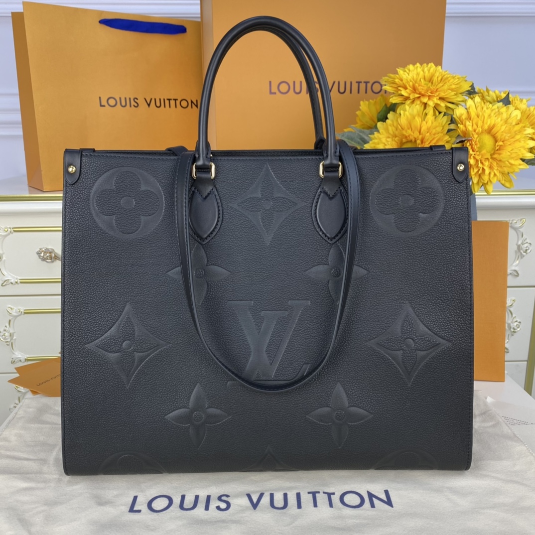 Louis Vuitton LV Onthego Bags Handbags Black Printing Mini M44925