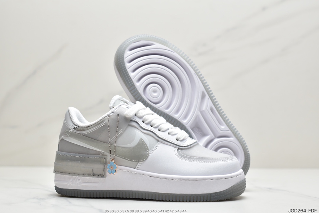 180 耐克Air Force 1 Shadow 轻量增高低帮百搭板鞋CK6561-001