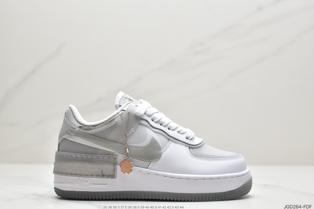 180 耐克Air Force 1 Shadow 轻量增高低帮百搭板鞋CK6561-001
