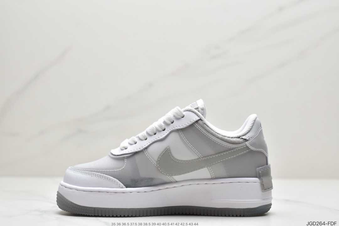 180 耐克Air Force 1 Shadow 轻量增高低帮百搭板鞋CK6561-001