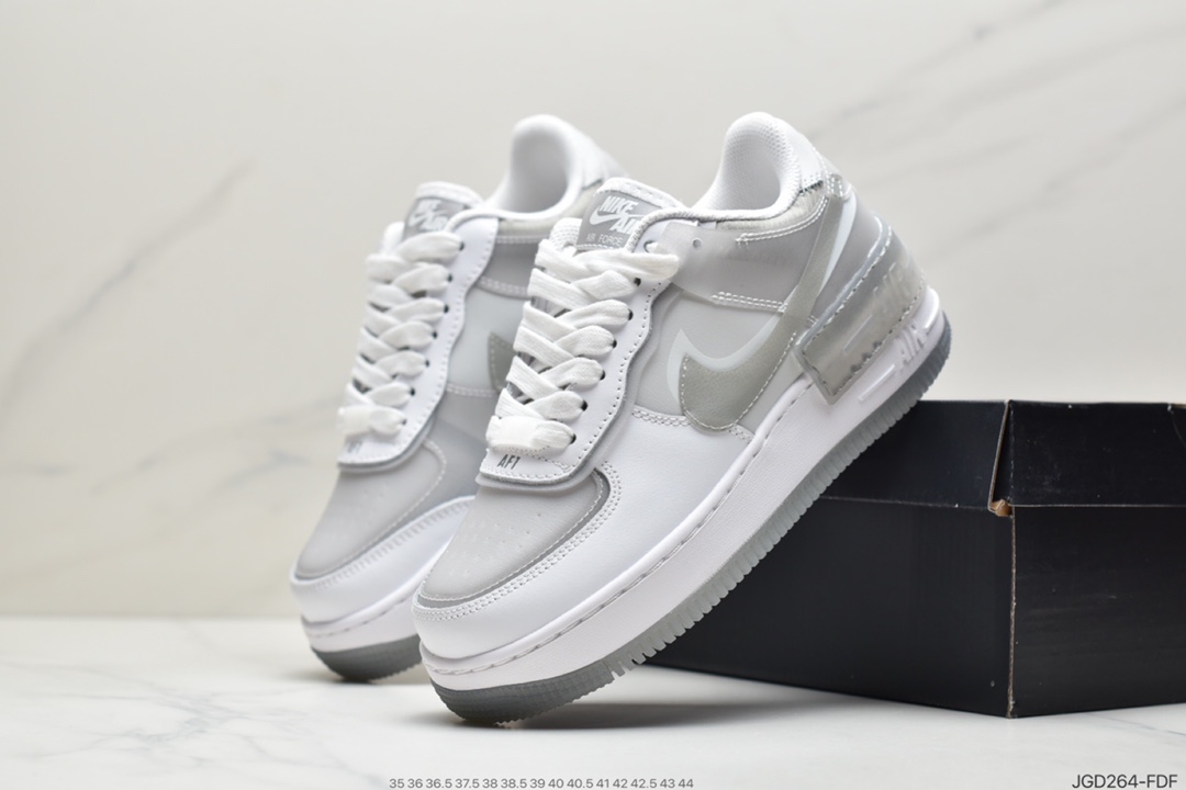 180 耐克Air Force 1 Shadow 轻量增高低帮百搭板鞋CK6561-001