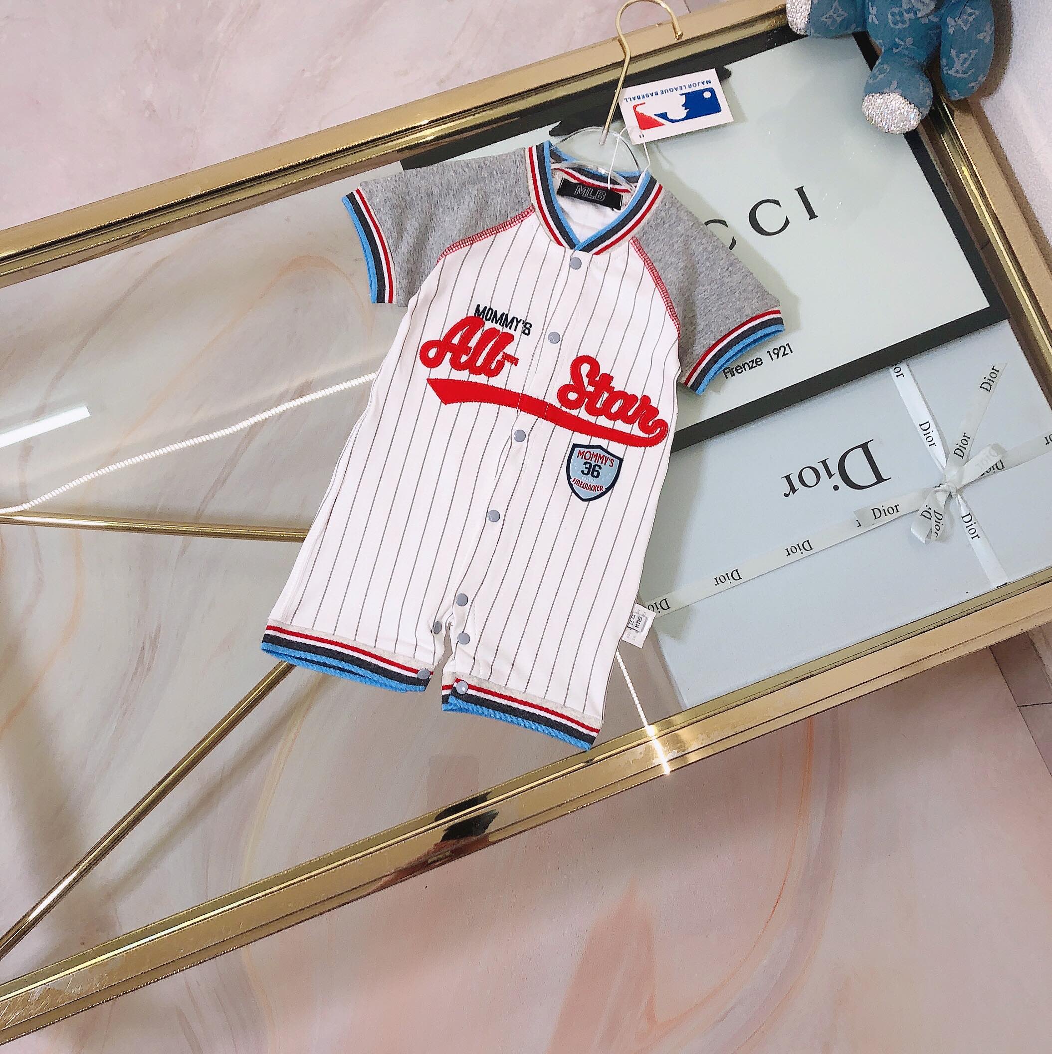 MLB Summer New Baseball Suit Baby Garbs: Customized Pure Cotton, Soft Skin! - 图片 1