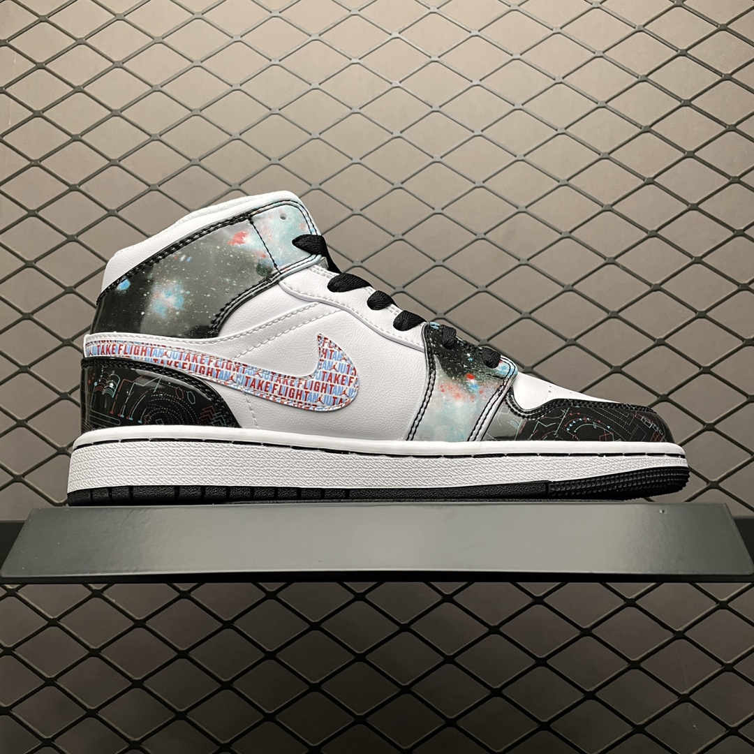 240 Air Jordan 1 Mid  AJ1乔1中帮文化篮球鞋 BQ6931-114