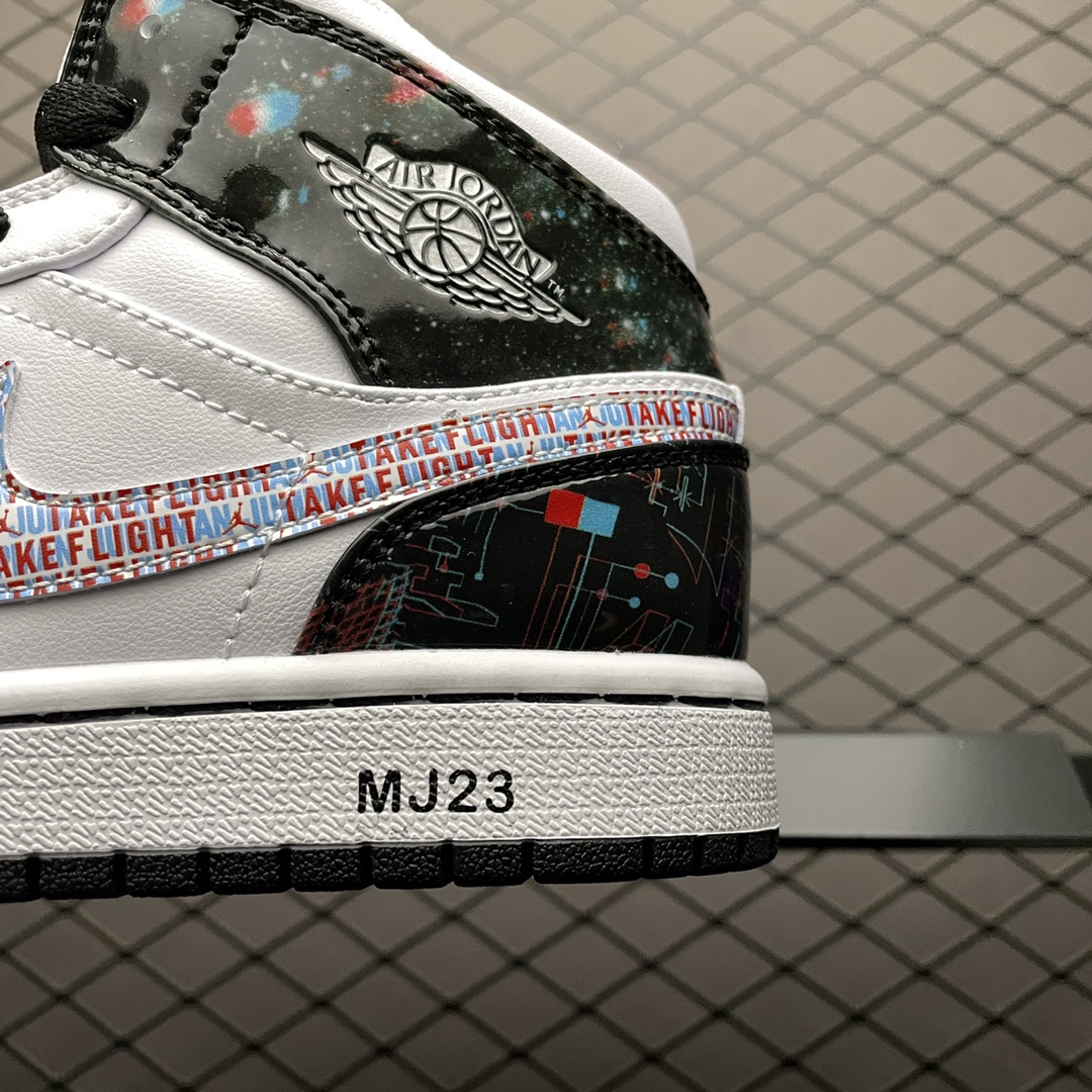 240 Air Jordan 1 Mid  AJ1乔1中帮文化篮球鞋 BQ6931-114