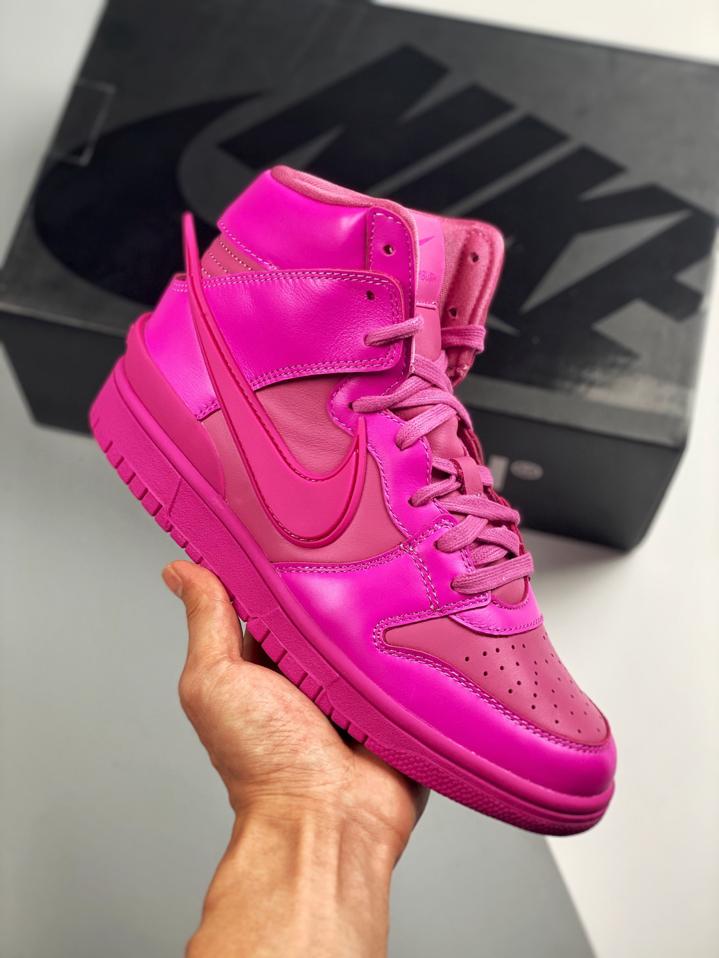 AMBUSH x NK SB Dunk “Cosmic Fuchsia” rosa fucsia Gran fábrica puro original #Etiqueta tejida de fábrica original, coinc…