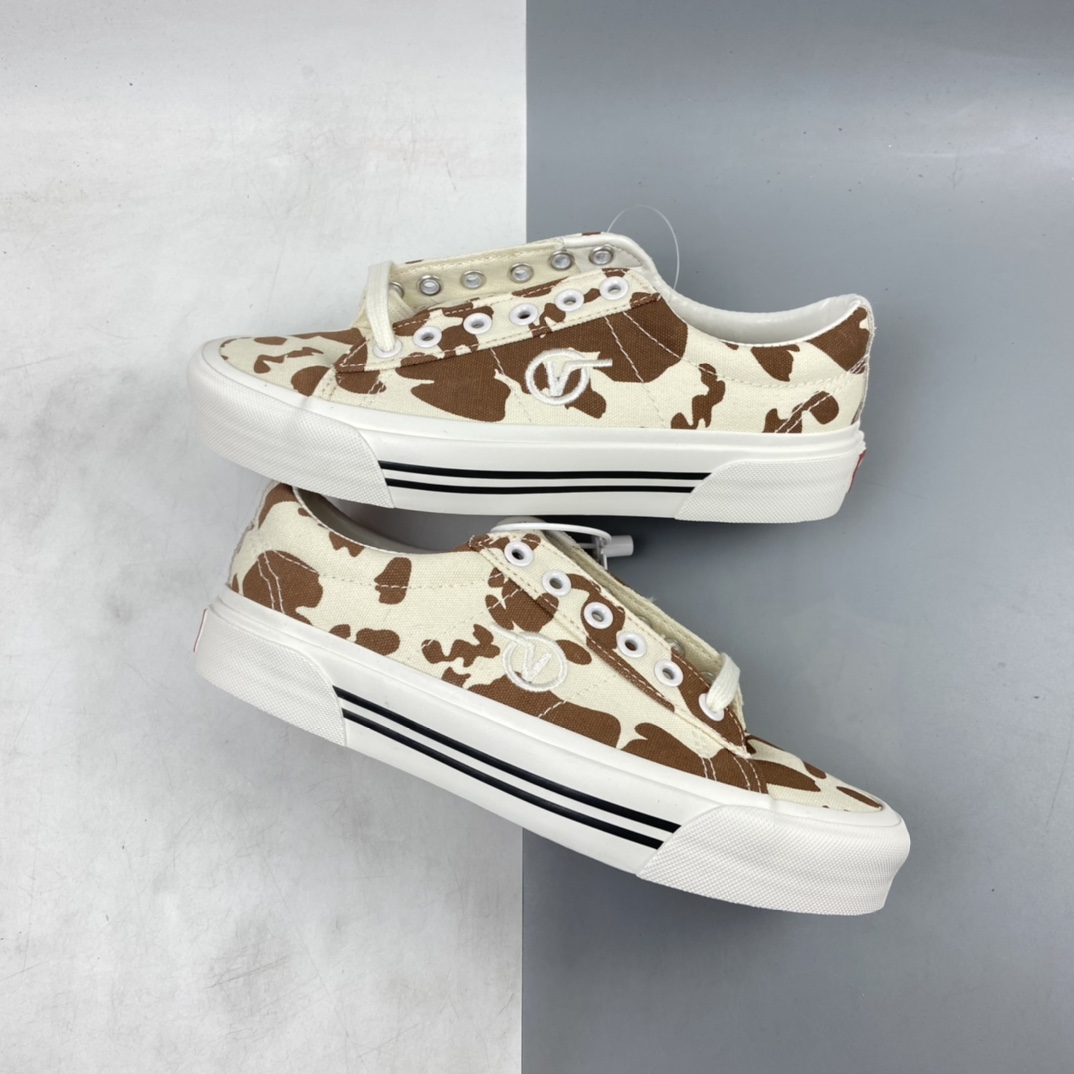 P150 Vans Sid DX 万斯棕色奶牛纹安纳海姆低帮帆布板鞋 VN0A4BTX41A