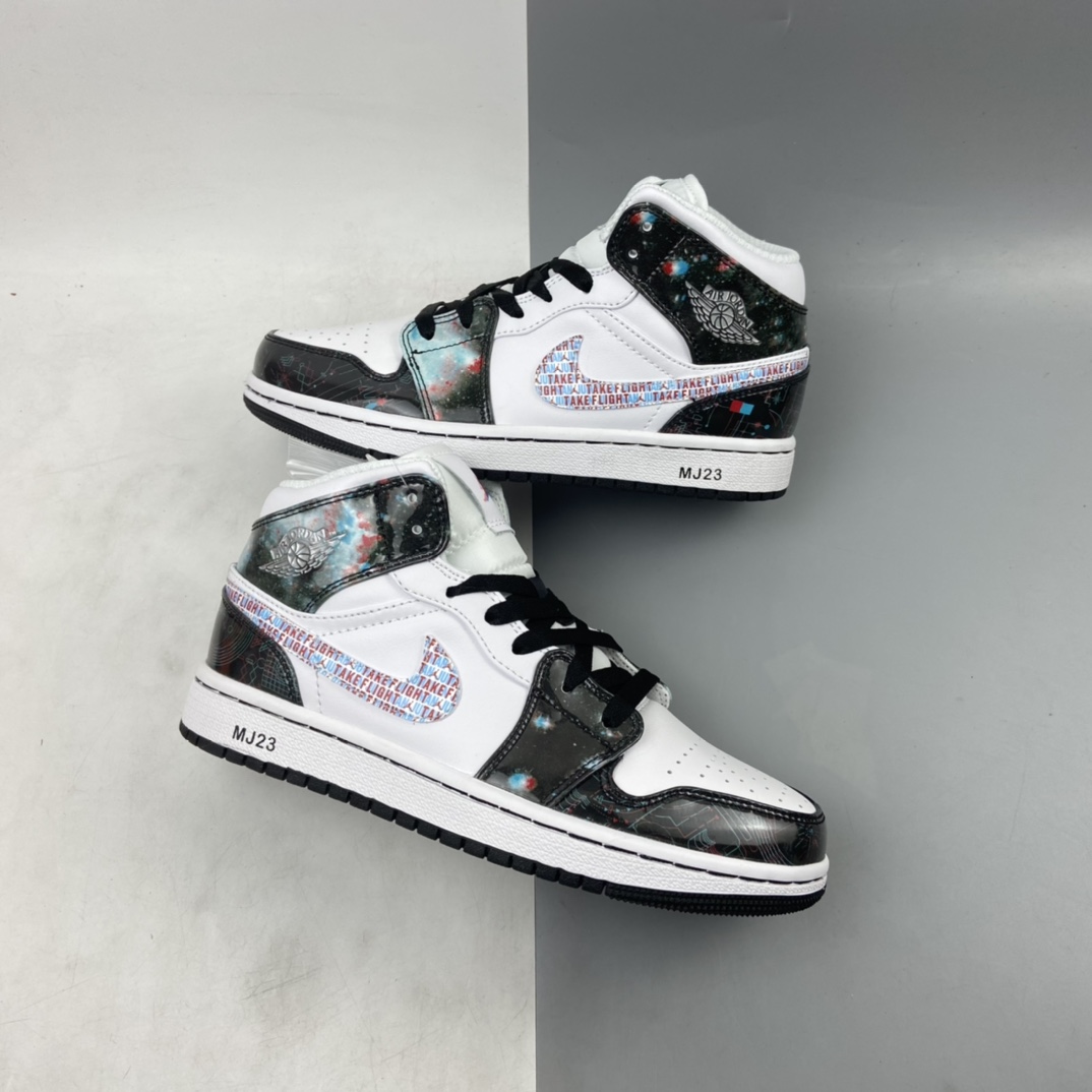 P240 Air Jordan 1 Mid AJ1 乔1 中帮百搭休闲运动板鞋 BQ6931-114