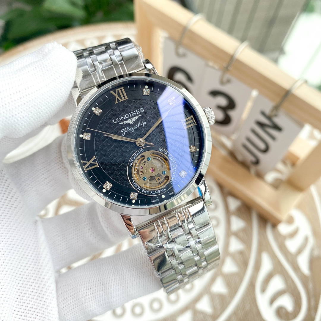 [LONGINES Watches]platinum steel strip Longines Longines Boutique Men