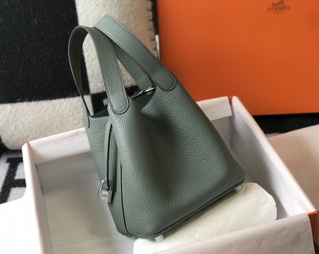 爱马仕 Hermès 高定典藏经典高奢皮具手袋托特包斜挎包女包 #F9A4F701 2
