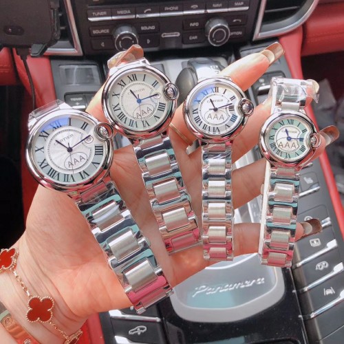 Cartier Ballon Bleu Watch: Stainless Steel, Quartz Movement, Multiple Sizes