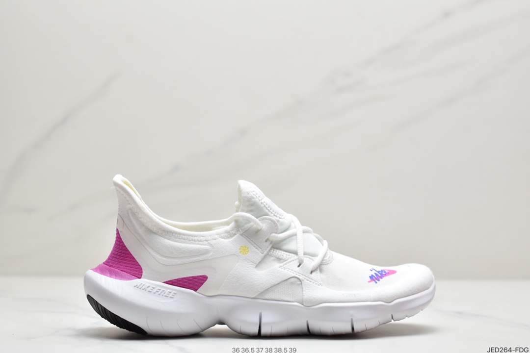 150 耐克Nike Wmns Free Rn 5.0 2019 赤足超弹力大底 超轻网面透气运动跑步鞋  型号 AQ1316