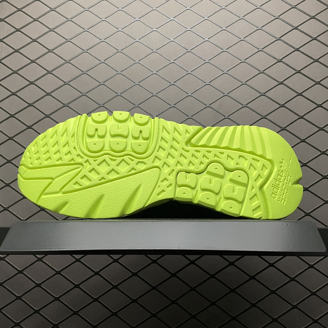 180 AD 阿迪 Nite Jogger Boost 夜行者爆米花大底复古跑鞋 机能抽绳系带 S29041
