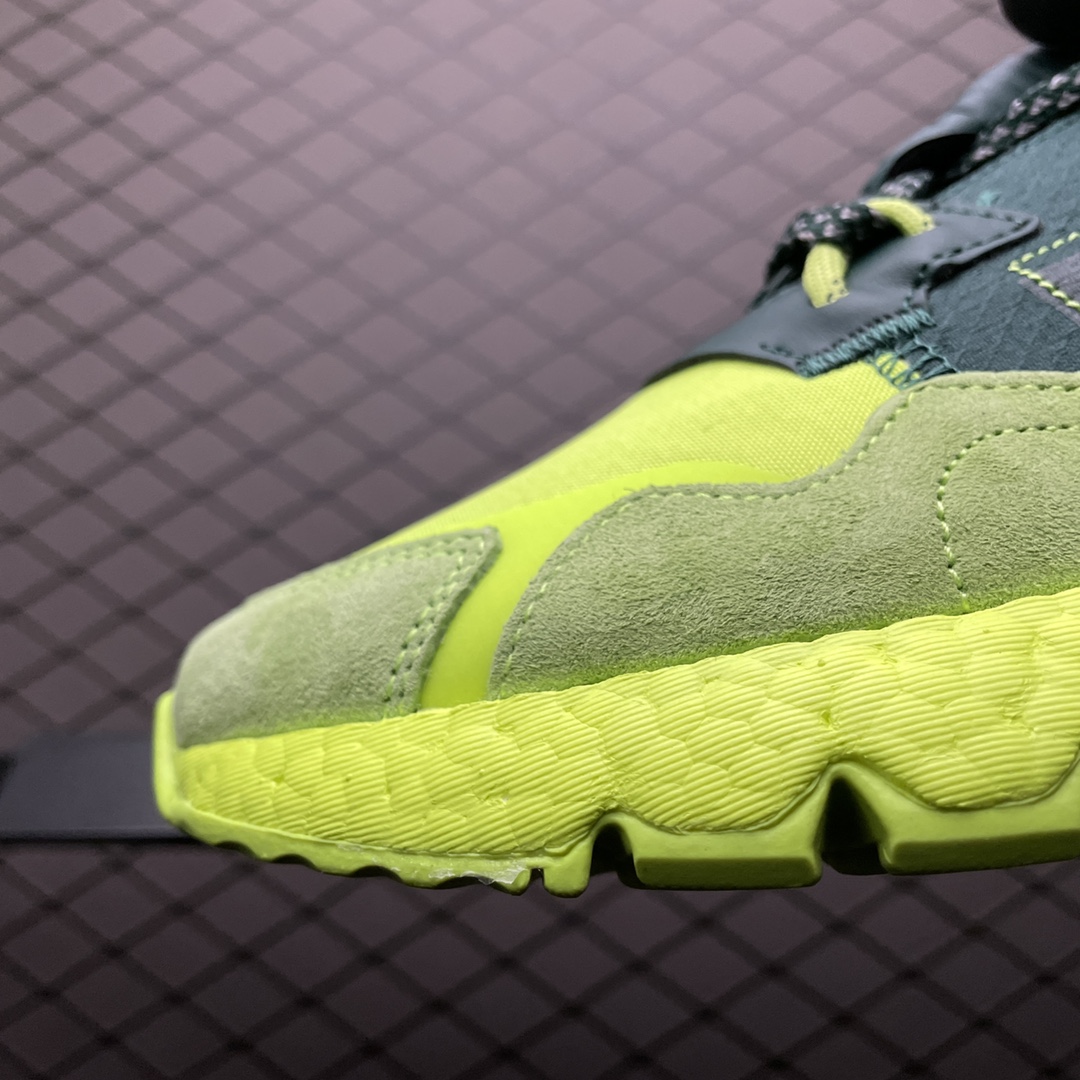 180 AD 阿迪 Nite Jogger Boost 夜行者爆米花大底复古跑鞋 机能抽绳系带 S29041