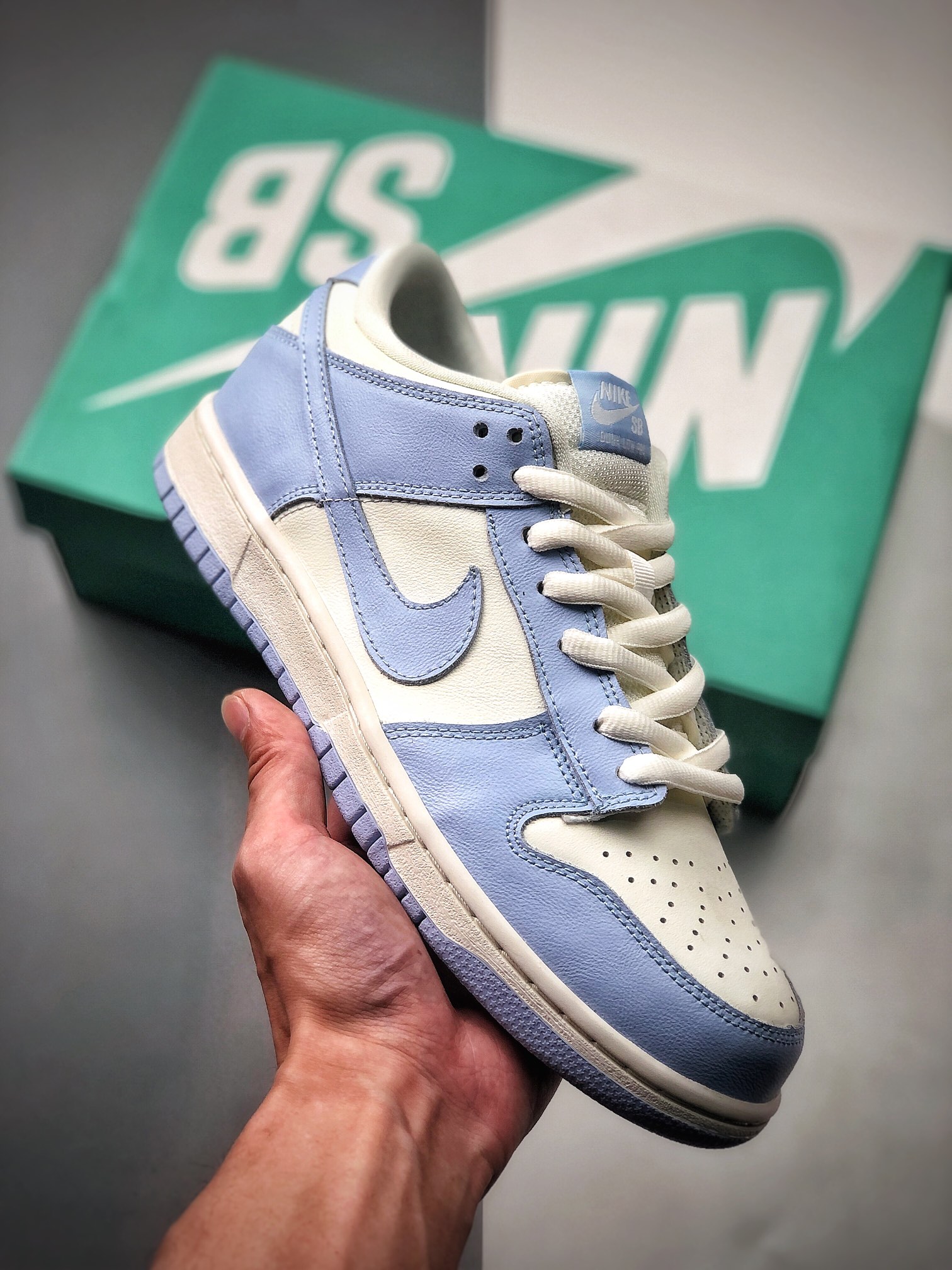 280  SB板鞋 白蓝 淡蓝色 低帮SB ZOOMDunk Low PRO 854866-018