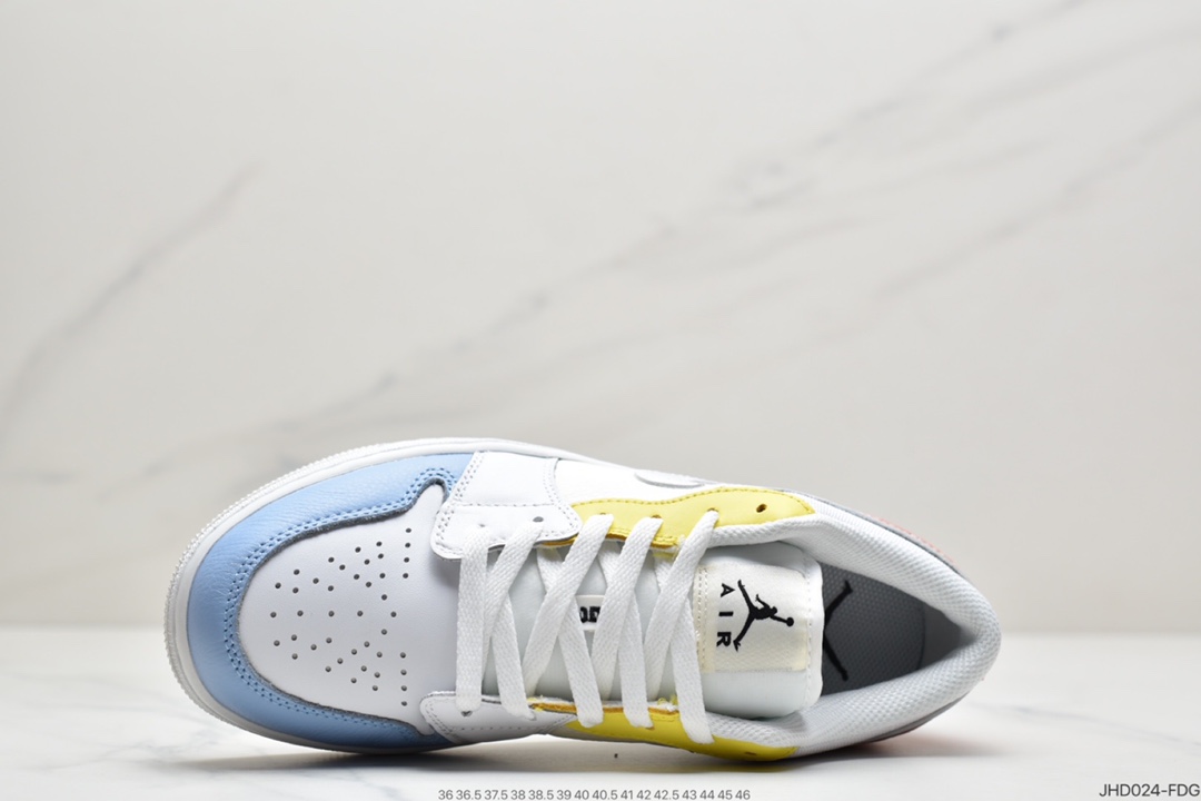 190 耐克Nike Air Jordan 1 Low SE”To My First Coach”AJ1乔丹一代低帮经典复古文化休闲运动篮球鞋“彩色拼接彩蛋糖果”DJ6909-100