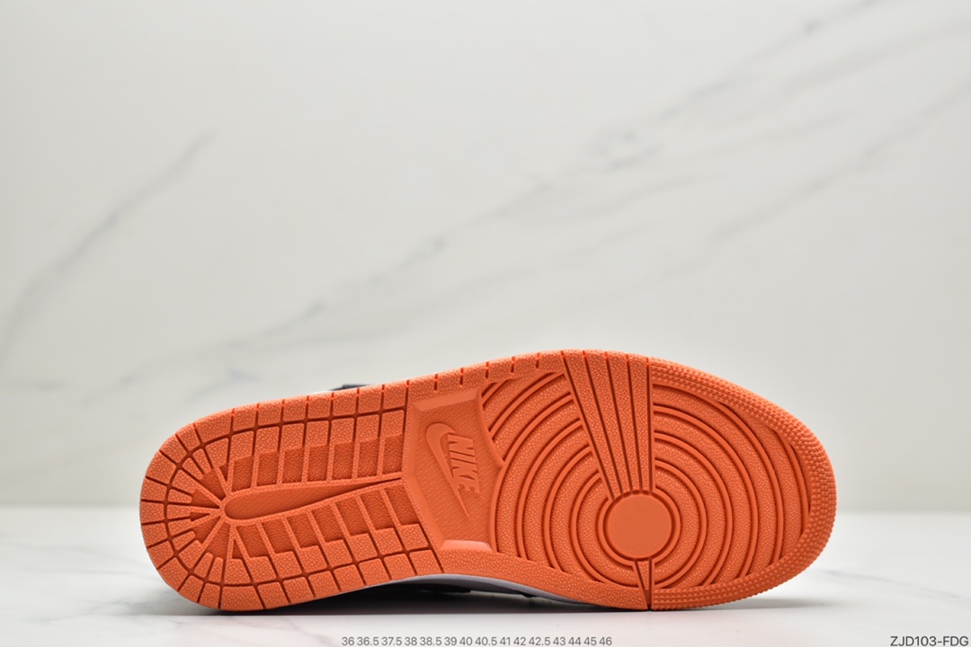 240 耐克Nike Air Jordan 1 Retro High OG”Electro Orange”AJ1代经典复古经典高帮百搭文化篮球鞋“扣碎篮板4.0”  555088-180