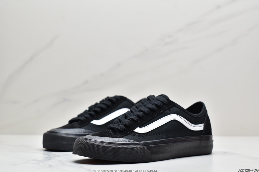 140 万斯Vans Style 36 小头拼接低帮情侣休闲板鞋帆布鞋