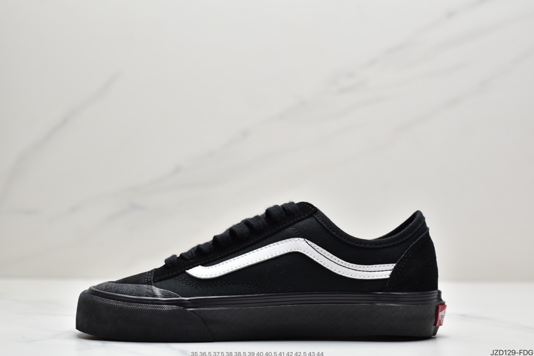 140 万斯Vans Style 36 小头拼接低帮情侣休闲板鞋帆布鞋