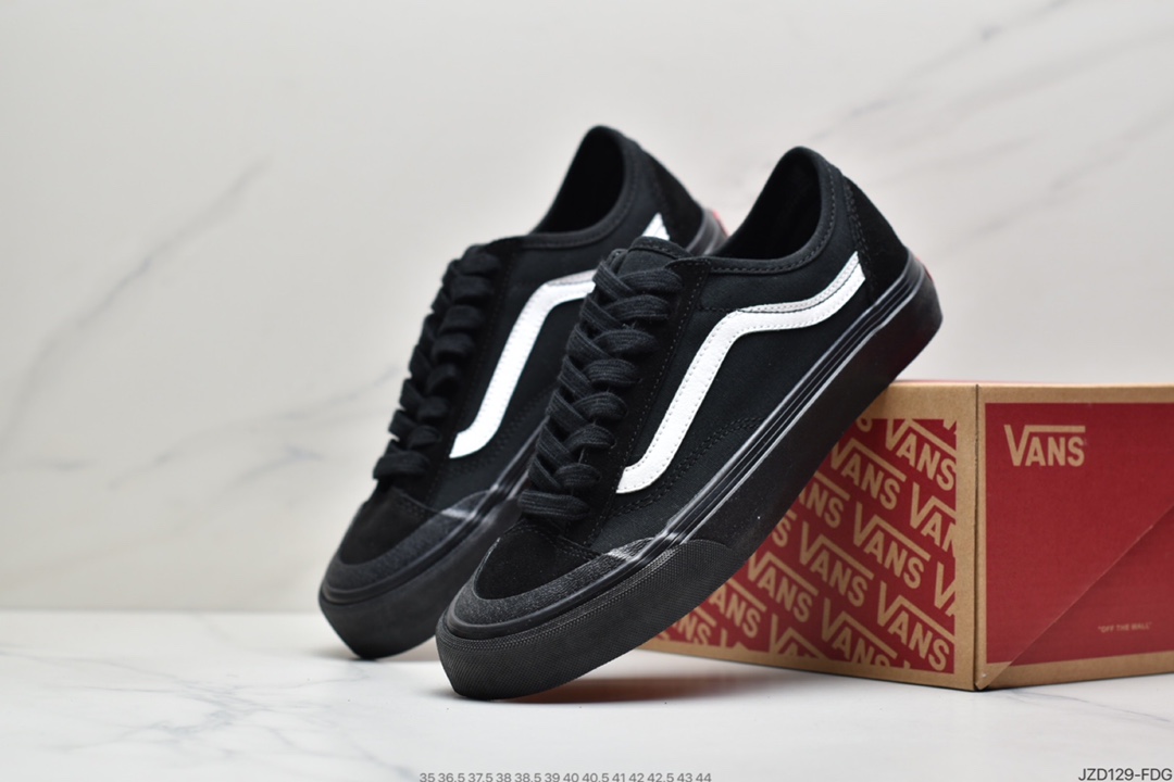 140 万斯Vans Style 36 小头拼接低帮情侣休闲板鞋帆布鞋
