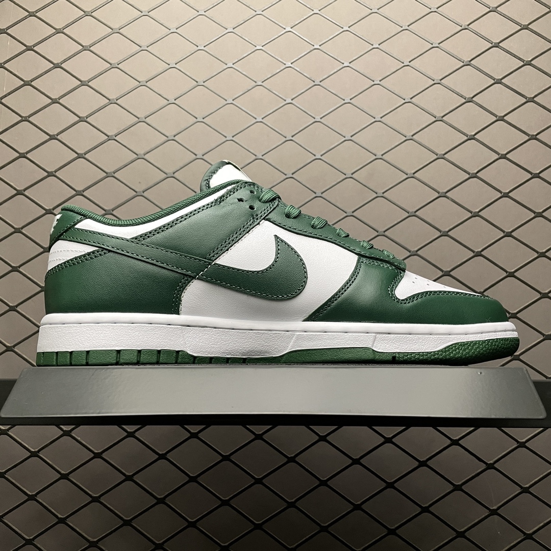 350 纯原版本 Nike SB Dunk Low Pro ” Team Green ” 白绿 低帮运动休闲板鞋 DD1391-101