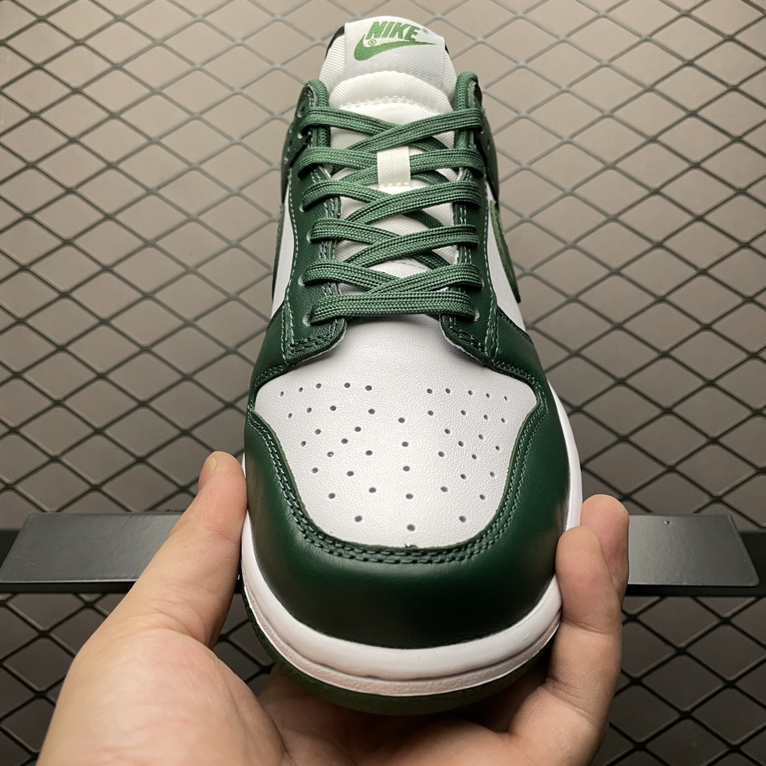 350 纯原版本 Nike SB Dunk Low Pro ” Team Green ” 白绿 低帮运动休闲板鞋 DD1391-101