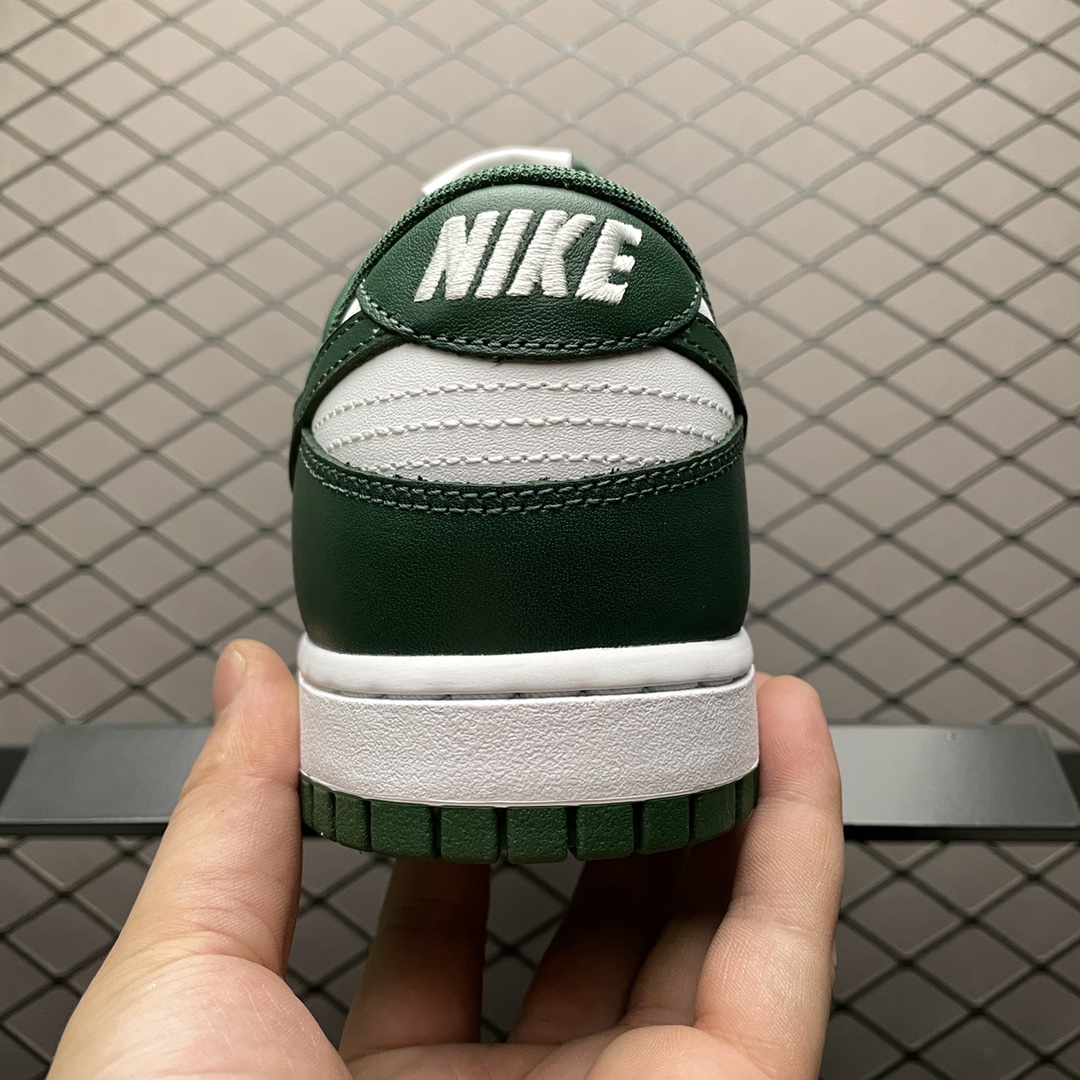 350 纯原版本 Nike SB Dunk Low Pro ” Team Green ” 白绿 低帮运动休闲板鞋 DD1391-101