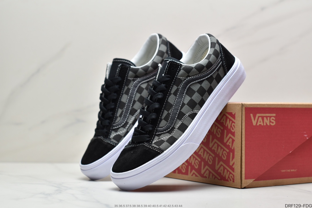 115 万斯Vans Style 36 小头拼接低帮情侣休闲板鞋帆布鞋