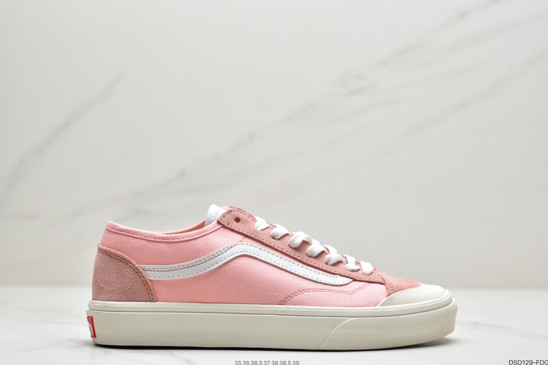 100 万斯Vans Style 36 小头拼接低帮情侣休闲板鞋帆布鞋