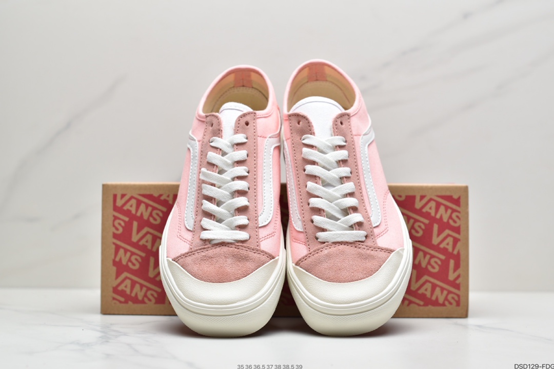 100 万斯Vans Style 36 小头拼接低帮情侣休闲板鞋帆布鞋