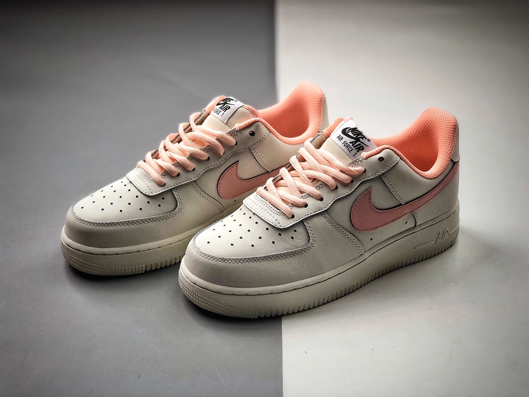 200  Air Force 1’07 粉白 原楦头原纸板 打造纯正空军CQ5059-106
