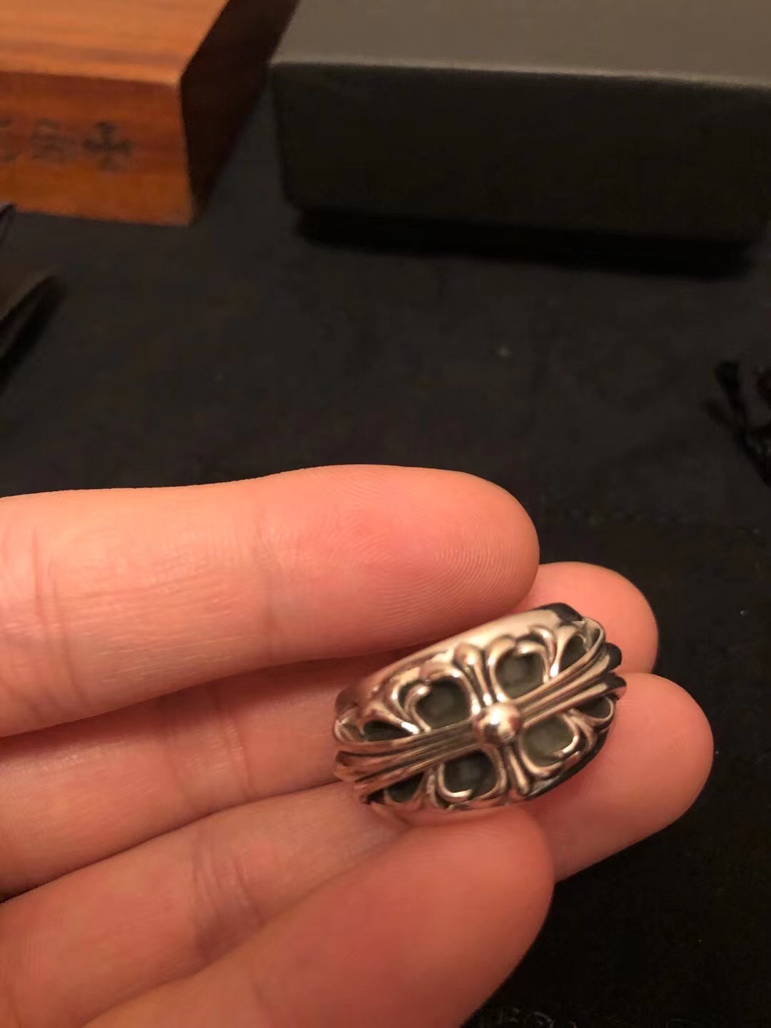 Chrome Hearts MZ出品 开版 𝐂𝐡𝐫𝐨𝐦𝐞 𝐡𝐞𝐚𝐫𝐭𝐬 克罗心 守望者宽/窄情侣戒指