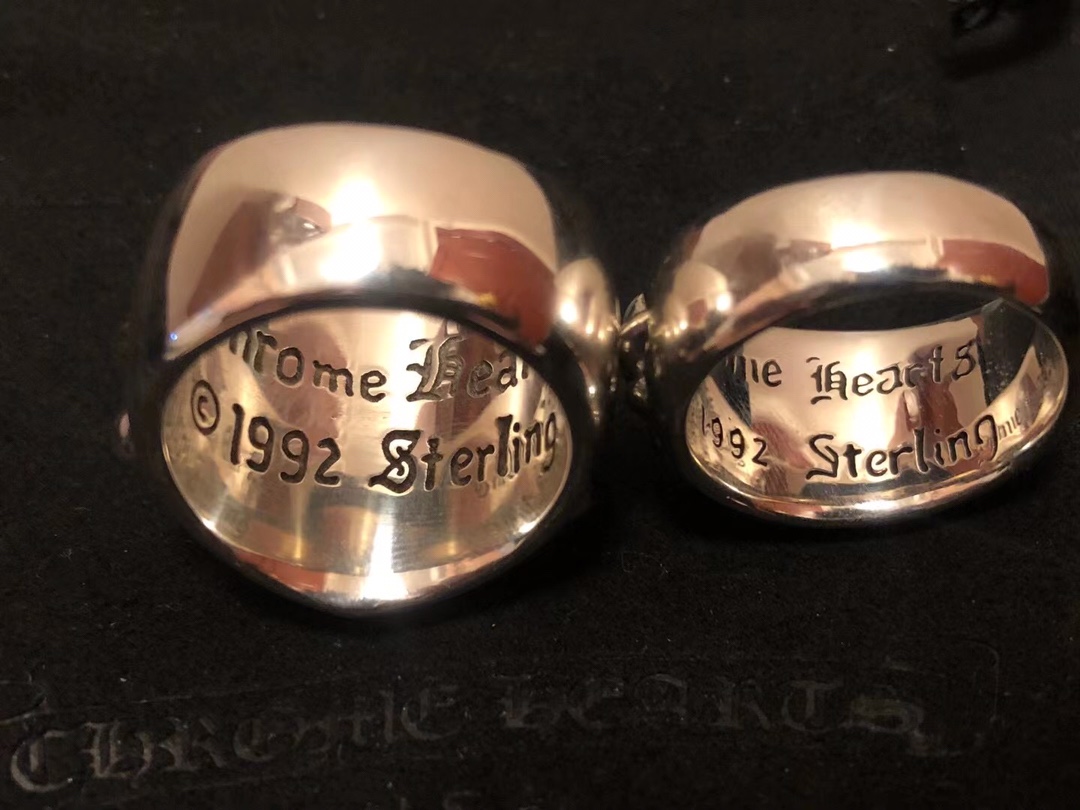 Chrome Hearts MZ出品 开版 𝐂𝐡𝐫𝐨𝐦𝐞 𝐡𝐞𝐚𝐫𝐭𝐬 克罗心 守望者宽/窄情侣戒指