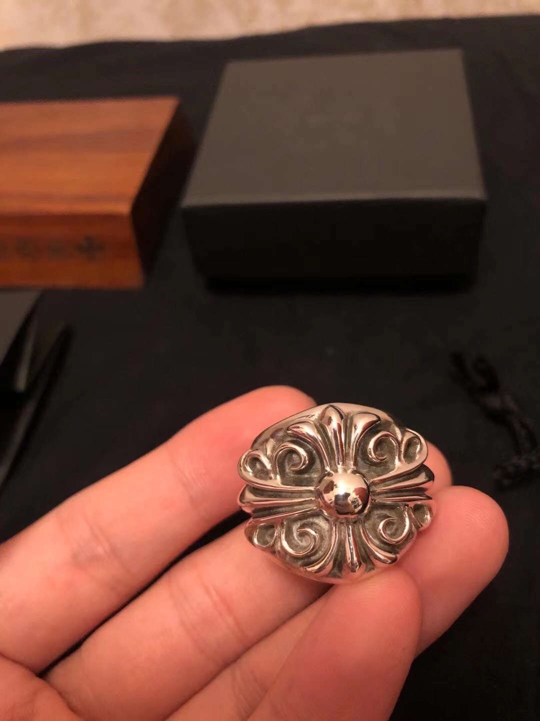 Chrome Hearts MZ出品 开版 𝐂𝐡𝐫𝐨𝐦𝐞 𝐡𝐞𝐚𝐫𝐭𝐬 克罗心 守望者宽/窄情侣戒指