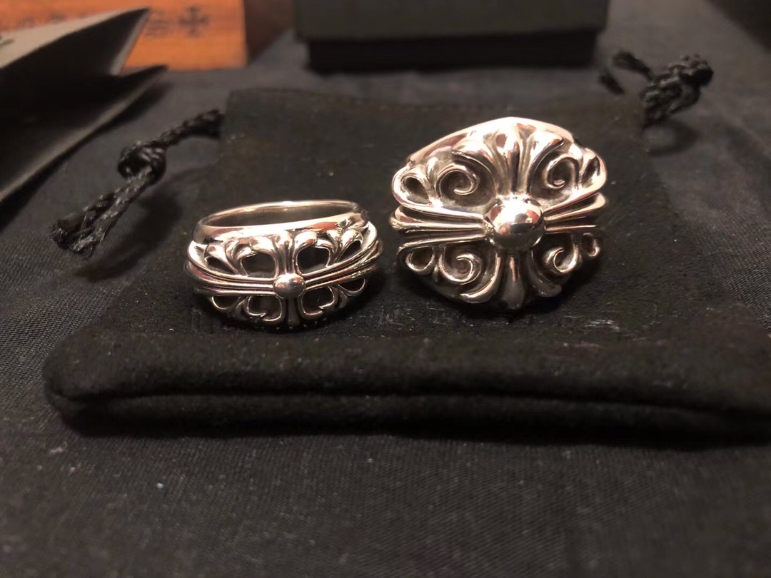Chrome Hearts MZ出品 开版 𝐂𝐡𝐫𝐨𝐦𝐞 𝐡𝐞𝐚𝐫𝐭𝐬 克罗心 守望者宽/窄情侣戒指