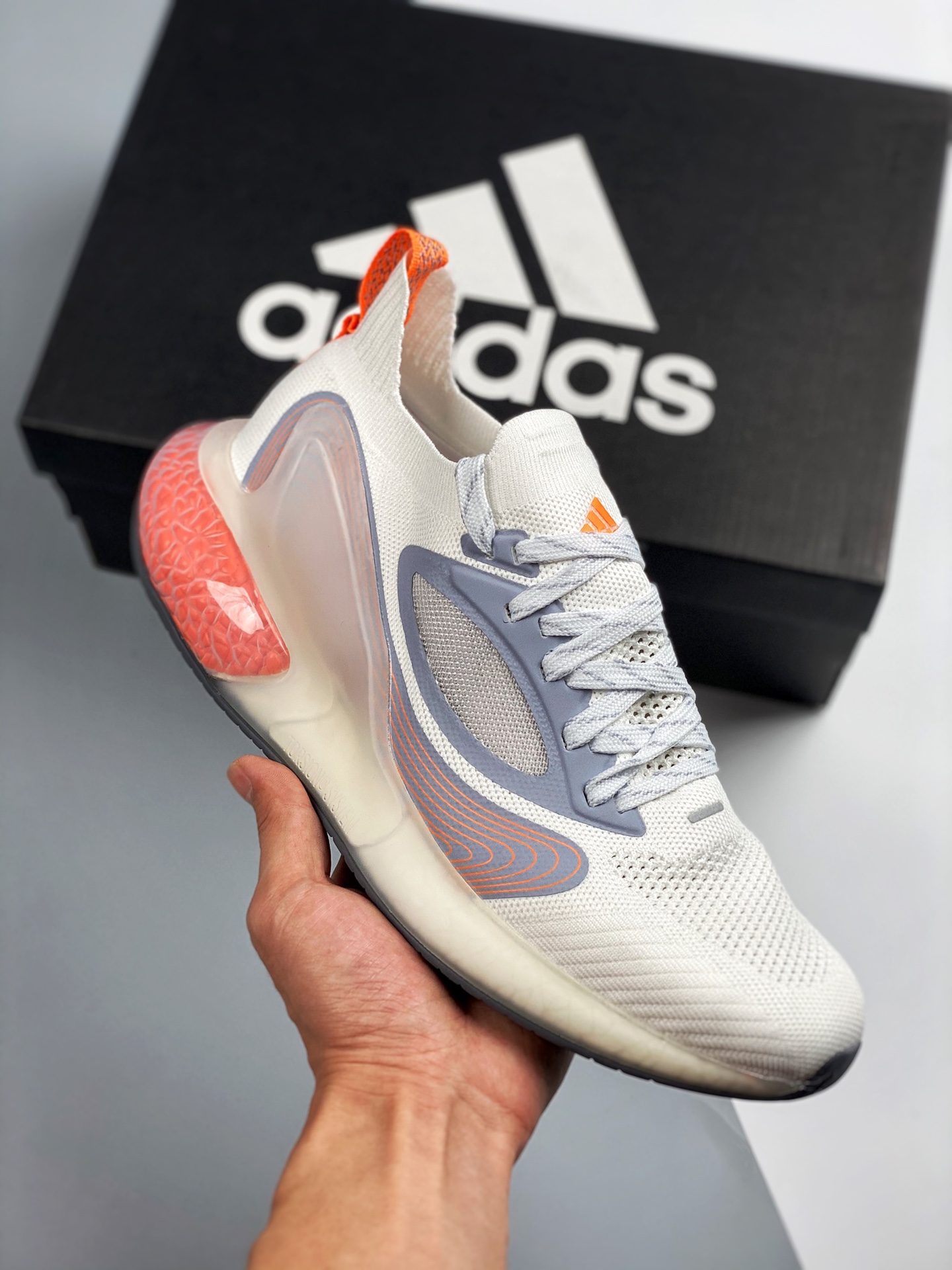 Adidas Alphabounce FT Alpha 13ª generación, nuevos procesos, parte superior de tejido de una pieza con hielo, suave y c…